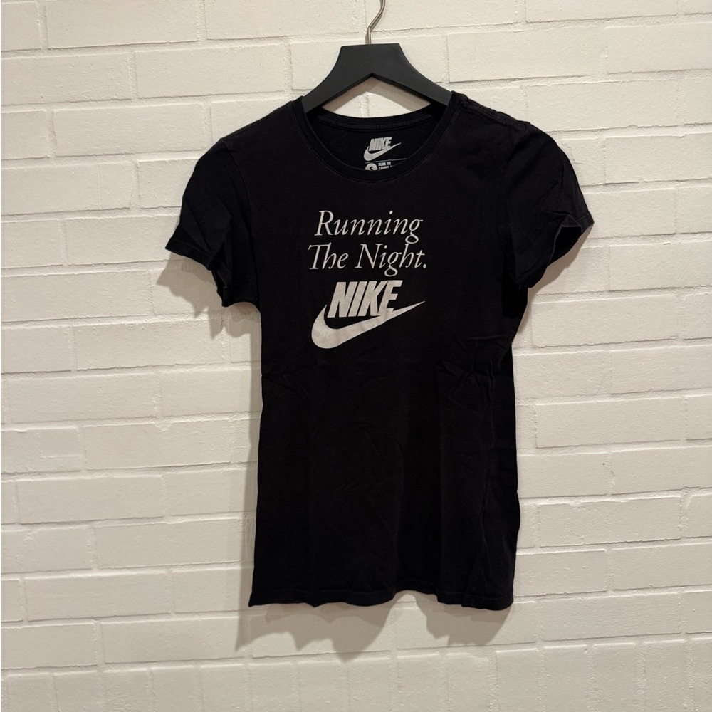 Nike Black Fitted Short Sleeve Tee